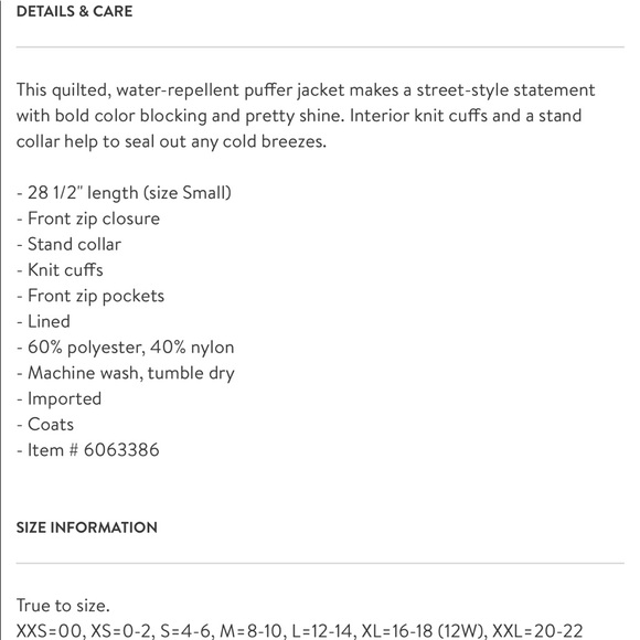 Brand New Sam Edelman Colorblock Puffer Coat - Picture 5 of 5